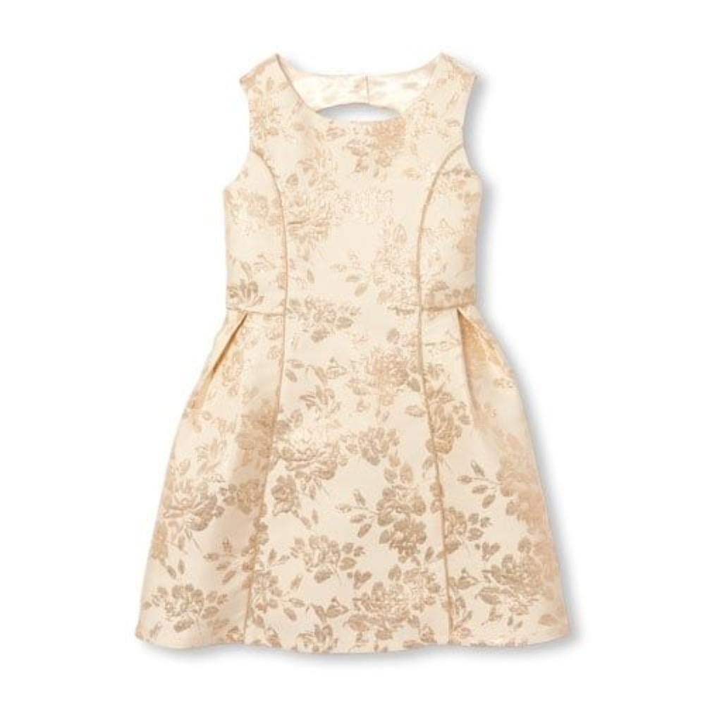 gold jacquard dress, new w/tags - multiple sizes